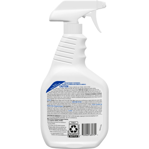 Clorox Healthcare Bleach Germicidal Surface Disinfectant Cleaner Trigger Spray Liquid 32 oz. Bottle Fruity Floral Bleach Scent NonSterile, 68970, Case of 6
