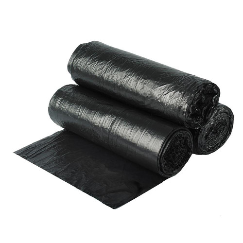 Colonial Bag Trash Bag 60 gal. 17 Mic. 38 X 58 Inch Black Extra Heavy Duty X-Seal Bottom Coreless Roll, HCR62XB, Case of 200