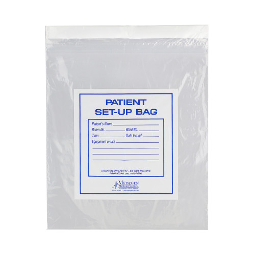 Patient Set-Up Bag 12 x 16 in Polyethylene Clear 50-30 Pack of 1