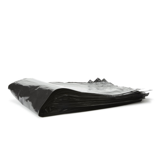 Colonial Bag Trash Bag 60 gal. 1 mil 38 X 58 Inch Black Extra Heavy Duty X-Seal Bottom Flat Pack, TGG-58X, Case of 1