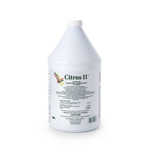 Citrus II Surface Disinfectant Cleaner Germicidal Manual Pour Liquid 1 gal. Jug Citrus Scent NonSterile, 633712928, Case of 4