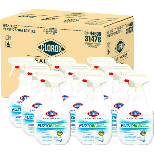 Clorox Healthcare Fuzion Surface Disinfectant Cleaner Broad Spectrum Trigger Spray Liquid 32 oz. Bottle Scented NonSterile, 31478, Pack of 1