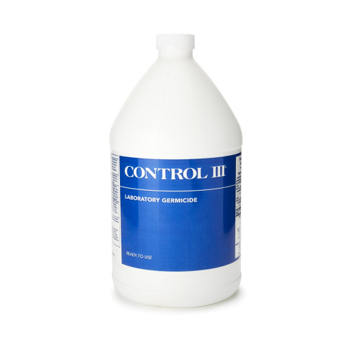 Control III Laboratory Germicide Surface Disinfectant Cleaner Quaternary Based Manual Pour Liquid 1 gal. Bottle Benzaldehyde Scent NonSterile, C3/LABG/01, Case of 4