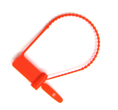 Cynch-Loks Tamper Evident Seal UnNumbered Red Plastic 6 Inch, 6020 RD, Box of 100