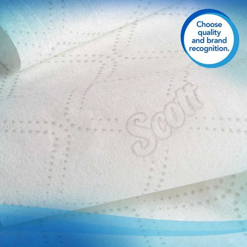 Scott JRT Jr. Toilet Tissue White 2-Ply Jumbo Size Coreless Roll Continuous Sheet 3.78 Inch X 1150 Foot 07006 Case/12 7006 KIMBERLY CLARK PROFESSIONAL & 462011_CS