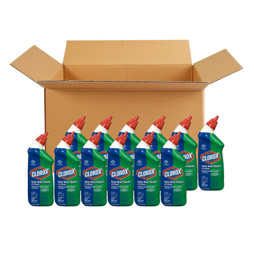 Clorox Commercial Solutions Clorox Toilet Bowl Cleaner Manual Squeeze Gel 24 oz. Bottle Fresh Scent NonSterile, 00031, Case of 12