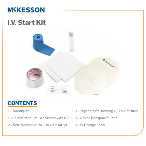 McKesson IV Start Kit Sterile, 25-5818, Case of 50