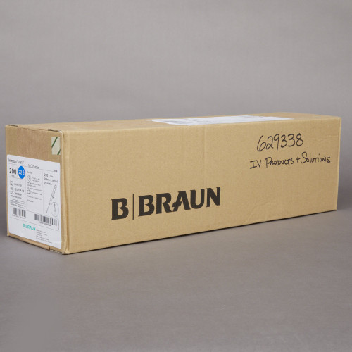 Introcan Safety Peripheral IV Catheter 22 Gauge 1 Inch FEP Polymer Straight Hub Non Blood Control Passive Safety, 4252519-02, Pack of 1