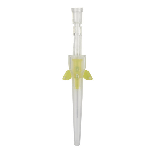 Introcan Safety Peripheral IV Catheter 24 Gauge 3/4 Inch Polyurethane Winged Hub Non Blood Control Passive Safety, 4253523-02, Pack of 1