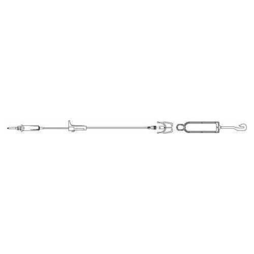 Secondary IV Administration Set BBraun™ Gravity Without Ports 15 Drops / mL Drip Rate Without Filter 49 Inch Tubing Solution NF1430 Case of 50 NF1430 BBraun™ 280918_CS