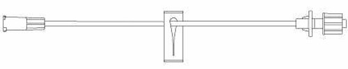 IV Extension Set Small Bore 12 Inch Tubing Without Filter 473105 Case of 100 473105 B. Braun 448359_CS
