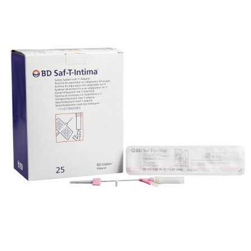 Peripheral Catheter System Saf-T-Intima 20 Gauge 1 Inch Retracting Needle 383336 Box/25 383336 BECTON-DICKINSON 330112_BX Peripheral Catheter System Saf-T-Intima 20 Gauge 1 Inch Retracting Needle 383336 Box/25 383336 BECTON-DICKINSON 330112_BX