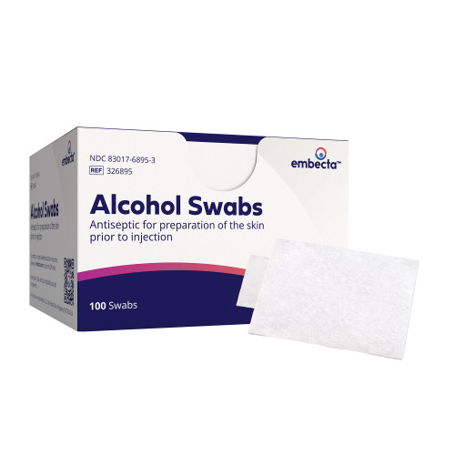 BD Alcohol Prep Pad 70% Strength Isopropyl Alcohol Individual Packet NonSterile, 326895, Pack of 1