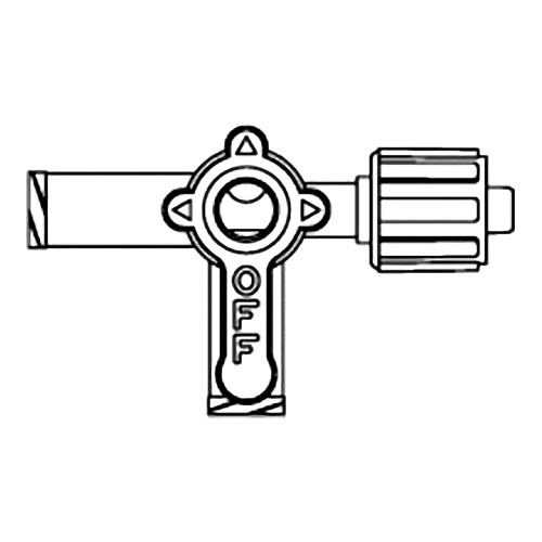 Stopcock 3 Way Sterile Lipid Resistant, MX5311L, Case of 50