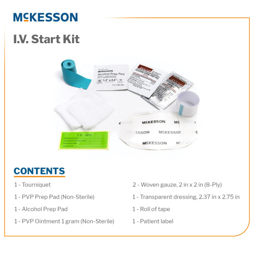 McKesson IV Start Kit Sterile, 100123, Pack of 1