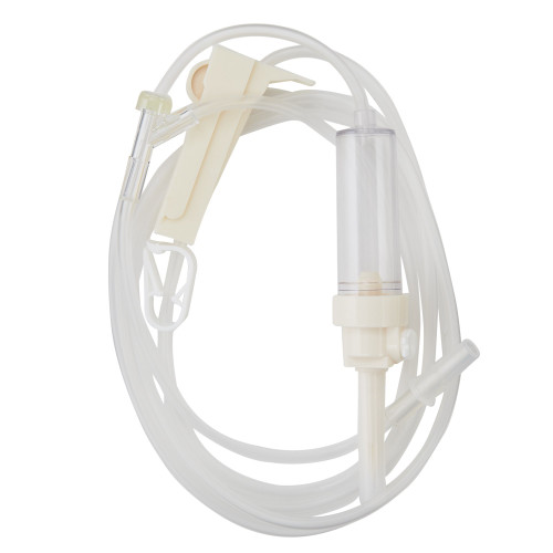 ExeLInt Primary IV Administration Set Gravity 1 Port 15 Drops / mL Drip Rate Without Filter 78 Inch Tubing Solution Without Flow Regulator, 29081, Case of 50