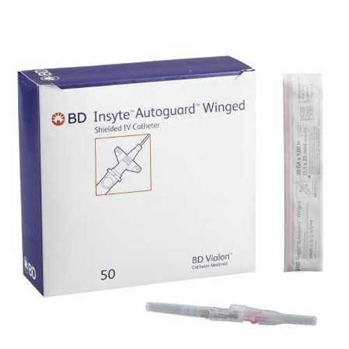 Peripheral IV Catheter Insyte Autoguard 20 Gauge 1 Inch Retracting Needle 381533 Case/200 381533 BECTON-DICKINSON 345968_CS