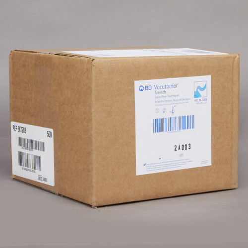 Vacutainer Tourniquet Strap 18 Inch Length Perforated / Rolled Polyethylene, 367203, Case of 500