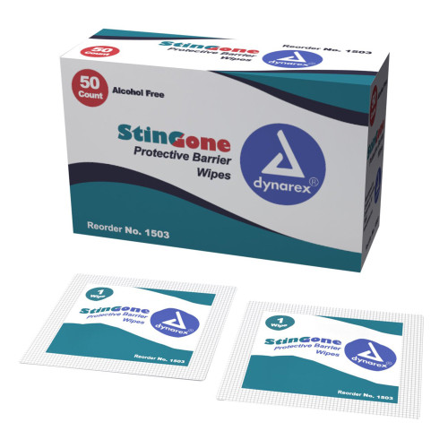 StingGone Skin Barrier Wipe 20% Strength Polyaminopropyl Biguanide Individual Packet NonSterile, 1503, Pack of 1