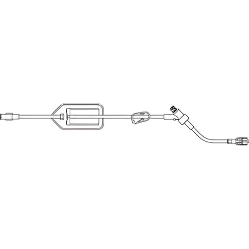 Filterflow IV Extension Set Needle-Free Port Small Bore 16 Inch Tubing 0.2 Micron Filter Sterile, 354221, Case of 50