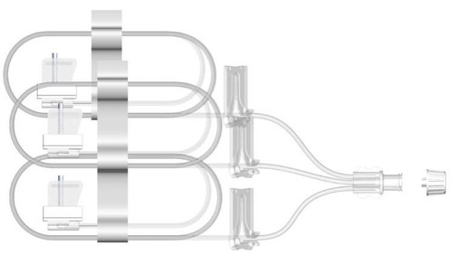 SAF-Q Subcutaneous Infusion Set 27 Gauge X 3 9 mm 36 Inch Tubing Without Port, SAF-Q-309-G27, Box of 10