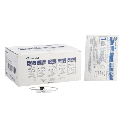 Kawasumi Huber Infusion Set 22 Gauge 3/4 Inch 8 Inch Tubing Without Port, PI03020, Pack of 1