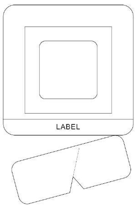 Window Dressing SorbaView 2000 Fabric / Film 4-1/2 x 4-1/2 Inch Sterile SV55XT Pack of 1