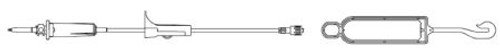 B. Braun IV Administration Set, 15 Drops, 40'' Tube, without Ports, V1921, Box of 50 B. Braun IV Administration Set, 15 Drops, 40'' Tube, without Ports, V1921, Box of 50