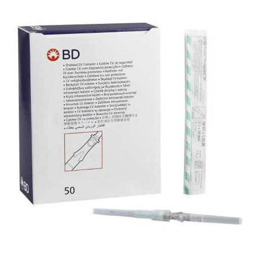 Peripheral IV Catheter Insyte Autoguard BC 18 Gauge 1.16 Inch Button Retracting Needle 382544 Box/50 382544 BECTON-DICKINSON 777596_BX Peripheral IV Catheter Insyte Autoguard BC 18 Gauge 1.16 Inch Button Retracting Needle 382544 Box/50 382544 BECTON-DICKINSON 777596_BX