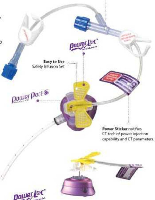 Huber Infusion Set PowerLoc 20 Gauge 0.75 Inch 8 Inch Tubing Without Port 0652034 Each/1 652034 BARD ACCESS SYSTEMS 563157_EA Huber Infusion Set PowerLoc 20 Gauge 0.75 Inch 8 Inch Tubing Without Port 0652034 Each/1 652034 BARD ACCESS SYSTEMS 563157_EA