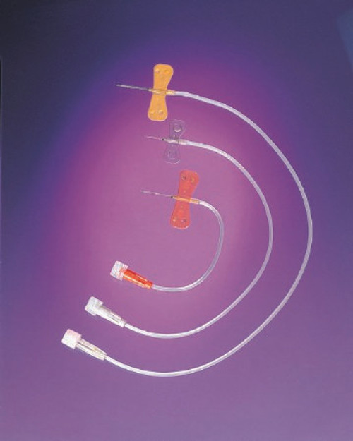 Infusion Set Surflo 21 Gauge 0.75 Inch 12 Inch Tubing Without Port 3SV-21BLK Case of 500