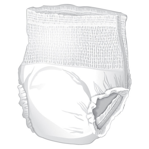 McKesson Classic Absorbent Underwear Pull On with Tear Away Seams Adult X-Large Unisex Disposable Light Absorbency, UWEXL, Case of 4