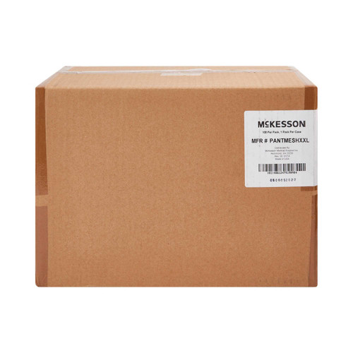 McKesson Knit Pant Unisex Knit Weave 2X-Large Pull On Disposable PANTMESHXXL Case of 100 PANTMESHXXL McKesson 884174_CS