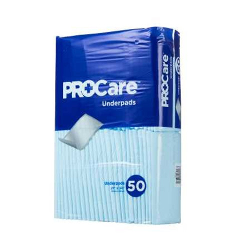 Disposable Underpad ProCare™ 21 x 34 Inch Fluff Light Absorbency CRF-150 Bag of 50 CRF-150 ProCare™ 823750_BG