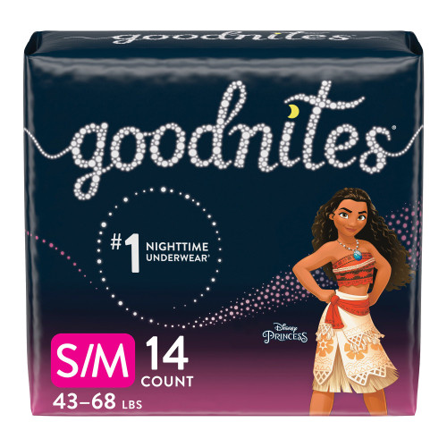 GoodNites Female Youth Absorbent Underwear Pull On with Tear Away Seams Small / Medium Disposable Heavy Absorbency, 41314, Pack of 14