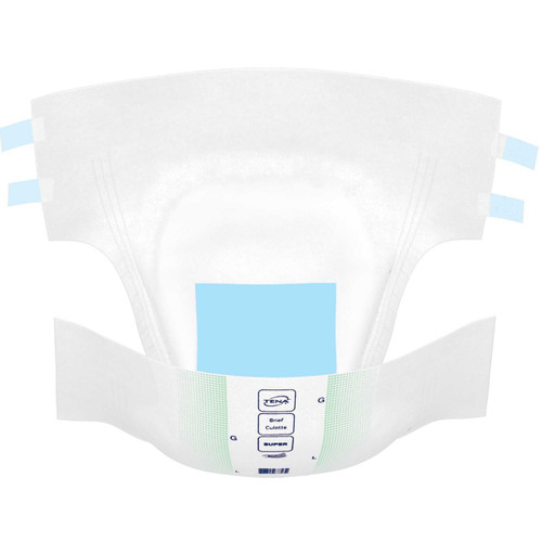 Unisex Adult Incontinence Brief TENA ProSkin™ Super Large Disposable Heavy Absorbency 67501 Case of 56 67501 TENA ProSkin™ Super 351176_CS