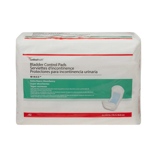 Bladder Control Pad Surecare 14-1/2 Inch Length Heavy Absorbency Polymer Unisex Disposable 1130A Case/168 1130A KENDALL HEALTHCARE PROD INC. 731683_CS