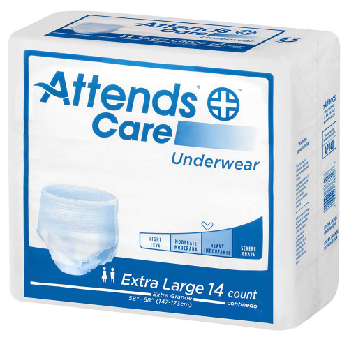 Adult Absorbent Underwear Attends Pull On Regular Disposable Moderate Absorbency APV40 Case/56 APV40 ATTENDS HEALTHCARE PRODUCTS 771658_CS