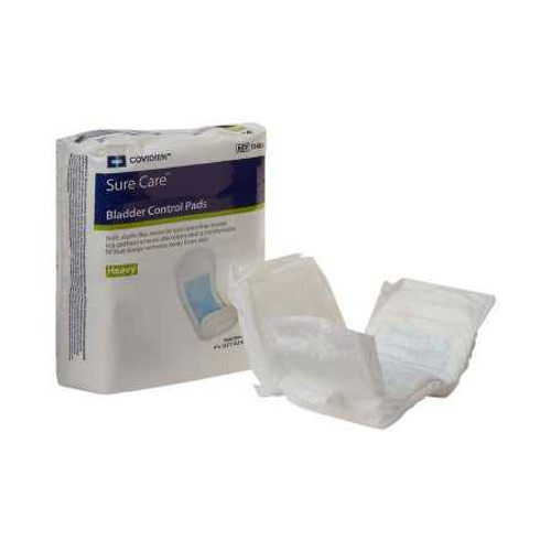 Bladder Control Pad Surecare 12-1/2 Inch Length Heavy Absorbency Polymer Unisex Disposable 1140A BG/16 1140A KENDALL HEALTHCARE PROD INC. 731672_BG