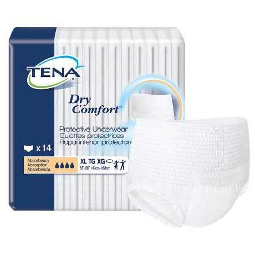 Unisex Adult Absorbent Underwear TENA® Dry Comfort™ Pull On with Tear Away Seams X-Large Disposable Moderate Absorbency 72424 Pack of 14 72424 TENA® Dry Comfort™ 959414_PK