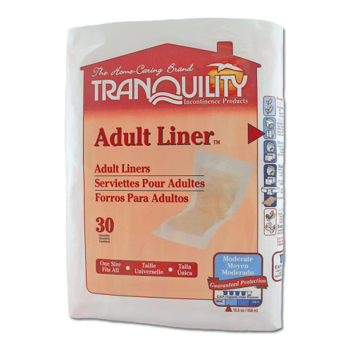 Tranquility Bladder Control Pad 9 X 24 Inch Heavy Absorbency Super Absorbent Core One Size Fits Most, 2078, Case of 120