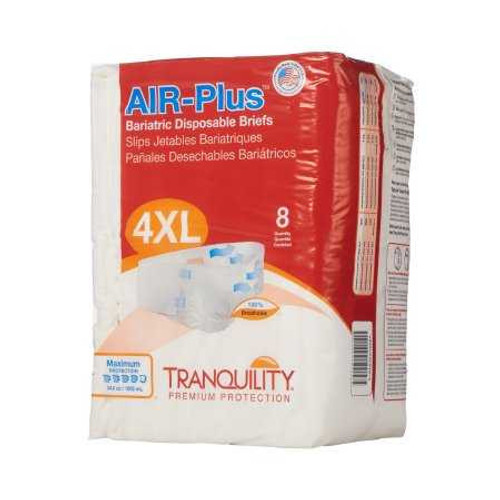 Adult Incontinent Brief Tranquility AIR Plus Tab Closure 4X-Large Disposable Heavy Absorbency 2195 BG/8 2195 PRINCIPAL BUSINESS ENT., INC. 763435_BG