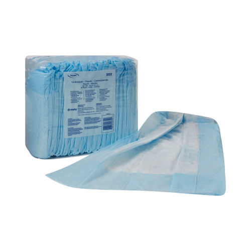 TENA Regular Disposable Underpad 23 X 36 Inch Fluff Light Absorbency, 352, Pack of 25