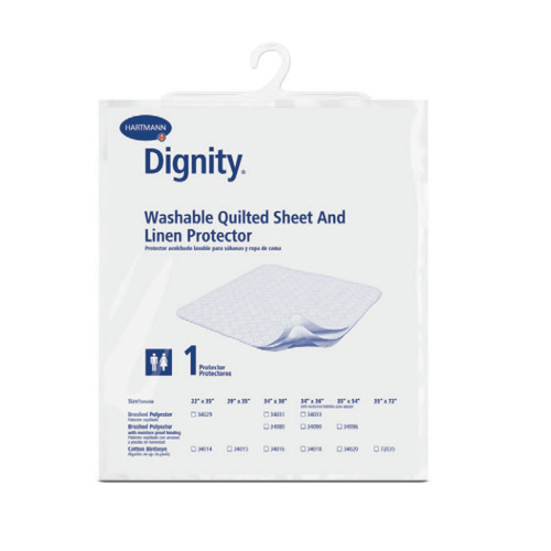 Dignity Washable Sheet Protector Reusable Underpad 35 X 35 Inch Cotton Moderate Absorbency, 34016, Pack of 1