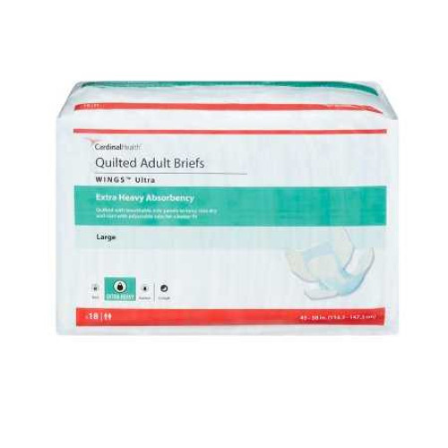 Adult Incontinent Brief Wings Ultra Tab Closure Large Disposable Heavy Absorbency 77074 BG/18 77074 KENDALL HEALTHCARE PROD INC. 960581_BG