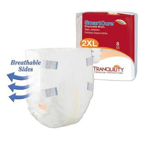 Adult Incontinent Brief SmartCore Tab Closure 2X-Large Disposable Heavy Absorbency 2315 Pack/8 2315 PRINCIPAL BUSINESS ENT., INC. 801664_PK