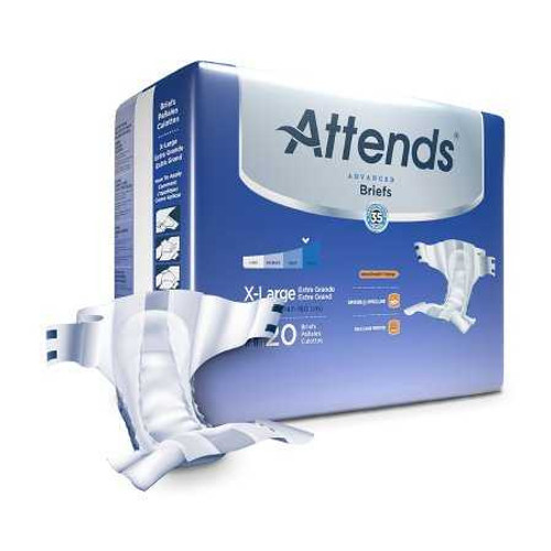 Adult Incontinent Brief Attends DermaDry Tab Closure X-Large Disposable Heavy Absorbency DDC40 Case/60 DDC40 ATTENDS HEALTHCARE PRODUCTS 950226_CS