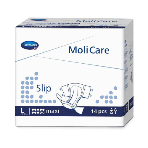 MoliCare Slip Maxi Incontinence Brief Adult Large Unisex Disposable Heavy Absorbency, PHT165533, Case of 56