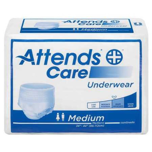 Adult Absorbent Underwear Attends Pull On Medium Disposable Moderate Absorbency APV20100 BG/25 APV20100 ATTENDS HEALTHCARE PRODUCTS 1028712_BG