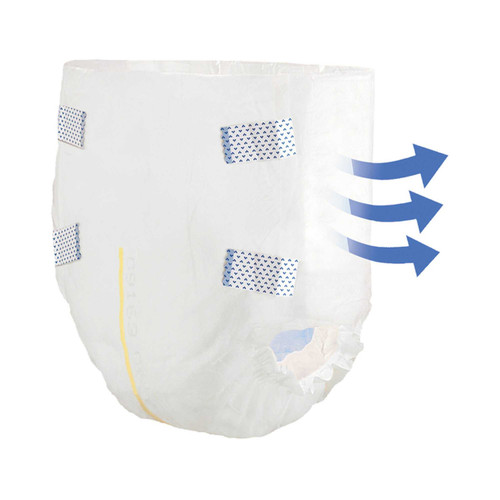 Unisex Adult Incontinence Brief Tranquility® Essential Medium Disposable Moderate Absorbency 2965-100 Case of 100 2965-100 Tranquility® Essential 884706_CS